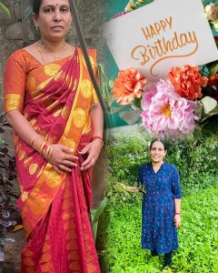 செயலாளர் திருமதி.தெர்ஜனா சுகுமார் அவர்களுக்கு இனிய பிறந்த தின நல்வாழ்த்துக்கள்.